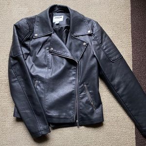 NWT faux leather moto jacket